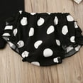 thumbnail image 6 of FNNMNNR Newborn Baby Girls 3PCS Halloween Outfits Clothes Romper Bodysuit Tutu Shorts Pants Set Black 0-3 Months, 6 of 8