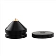 thumbnail image 4 of 16 Set Speaker Stand Feet Foot Pad Aluminium Alloy Metal Spikes Cone Floor Foot Nail Black,16 x Speaker Spikes 16 x base,Black, 4 of 8