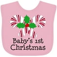 thumbnail image 3 of Inktastic Baby's 1st Christmas Candy Canes Boys or Girls Baby Bib, 3 of 4