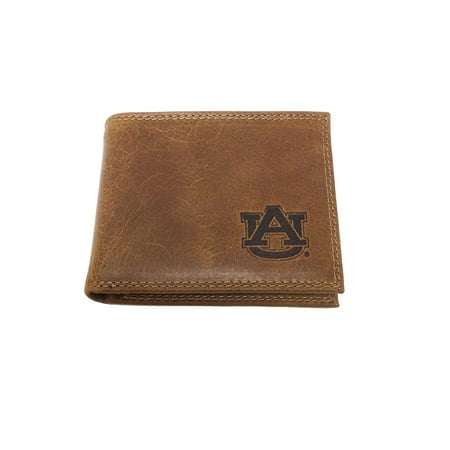 Auburn Wallet - Zeppelin Products University of Auburn Tan Embossed Logo Passcase Wallet