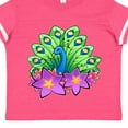 thumbnail image 4 of Inktastic Peacock and Flowers Boys or Girls Toddler T-Shirt, 4 of 5