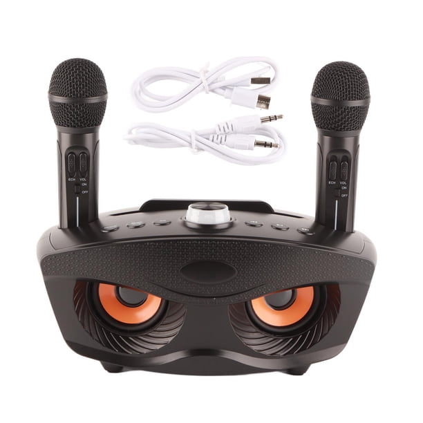 Sistema de micrófono inalámbrico NikouMX Micrófono inalámbrico Dual Altavoces de Karaoke portátil