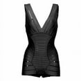 thumbnail image 4 of Women Slim Shapewear Body Shaper Control Waist Cincher stripe Corset Bodysuits Female Seamless Tummy Control Underwear, 4 of 7