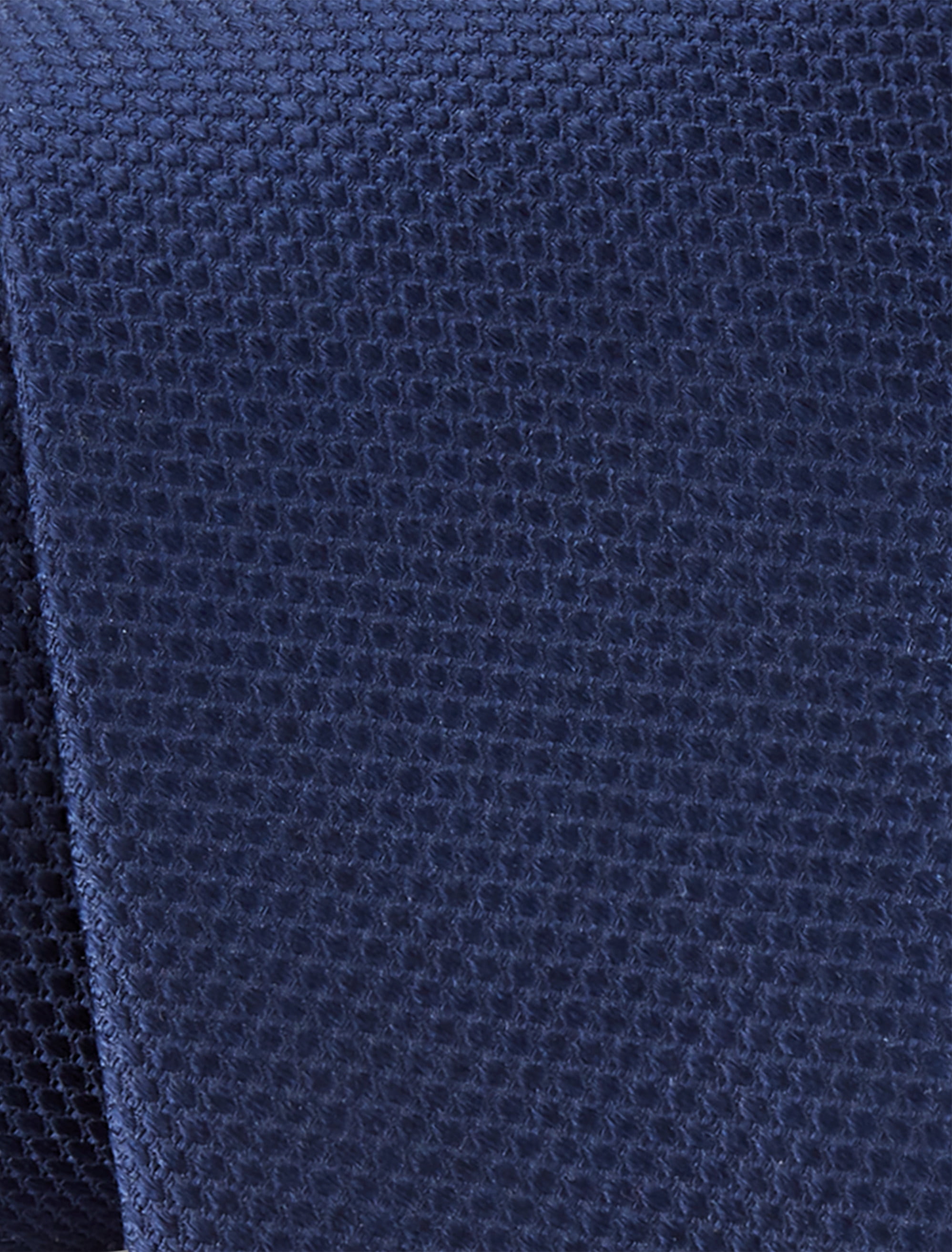 Solid Silk Tie Navy XL