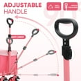 thumbnail image 4 of Sekey 330LBS Collapsible Foldable Wagon Cart with Brake Wheels Large Capacity Folding Beach Pink Lightweight Heavy Duty Utility Garden Grocery Wagon and Cart for Camping Shopping, 1 Year Warranty, 4 of 9