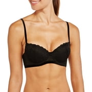Demi Bra lightly padded with Lace and Velvet Trim