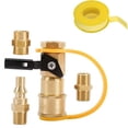 thumbnail image 1 of YOPTOP Gas Grill Hose Adapter - 5-Piece Propane Connection Kit  Durable Brass, 1 of 7