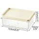 thumbnail image 3 of Recipiente hermético para almacenar alimentos - Juego de 4 piezas con tapas, organizador de plástico transparente para frutas, verduras y sobras, 3 of 4