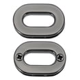 thumbnail image 1 of Uxcell 2Pcs Ojetes Atornillados, Ojetes Ovalados de Aleación de 5/8 pulgadas para Bolsas, Cortinas y Reemplazo de Ropa de Cuero, Negro Pistola, 1 of 6