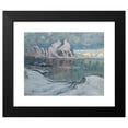 thumbnail image 2 of Anna Boberg 17x15 Black Modern Framed Museum Art Print Titled - Boats Between the Mountains. Study from Lofoten (1910), 2 of 5