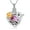 Pink-Gold, variant on Hummingbird Cremation Urn Necklace for Ashes with Birthstone Heart Urn Jewelry Human / Pet Keepsake Memorial Locket for Women Mom Mother Sister Family