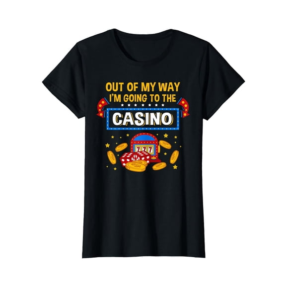Funny Casino Design For Men Women Short Sleeve T-Shirt Black Casual Tee