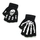 thumbnail image 3 of Guantes de medio dedo de punto cálidos para invierno, luminosos, fluorescentes, con estampado de calavera y garra de mano, para Halloween, antideslizantes, 3 of 4
