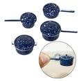 thumbnail image 4 of Utensilios de Cocina perfecl 4 Piezas 1/12 Sartenes en Miniatura Aleación Azul, 4 of 8