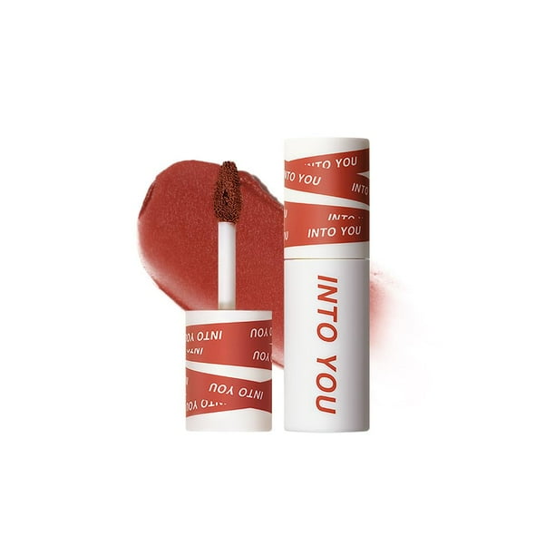 INTO YOU Lápiz labial mate Super Stay Lápiz labial para mujer Lápiz labial resistente al agua de larga duración Color de labios de alto impacto con textura ligera de barro labial Doble uso para labios