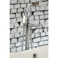 thumbnail image 5 of Kingston Brass Freestanding Tub Faucet, Polished Chrome, Freestanding KS7131ABL, 5 of 7