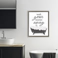 thumbnail image 3 of Stupell Industries Farmhouse Bubble Bath Wash Worries Brown Floating Frame Canvas Art, 25 x 31, by Lettered and Lined, 3 of 8