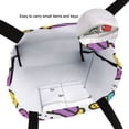 thumbnail image 6 of FORMRS Womens Canvas Tote Bag with Zipper Inner Pocket Shoulder Handbag, Purple Retro Pattern, 6 of 7