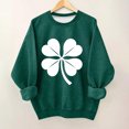 thumbnail image 2 of Lorytime St. Patricks Day Cute Sweatshirts for Teen Girls Trendy Long Sleeve Crewneck Tops Patterned Pullover Outerwear, 2 of 5