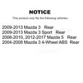 thumbnail image 2 of Kugel Rear Wheel Bearing and Hub Assembly Pair for Car Mazda 3 5 Sport - Left Right Side (Driver Passenger) K70-100680, 2 of 11