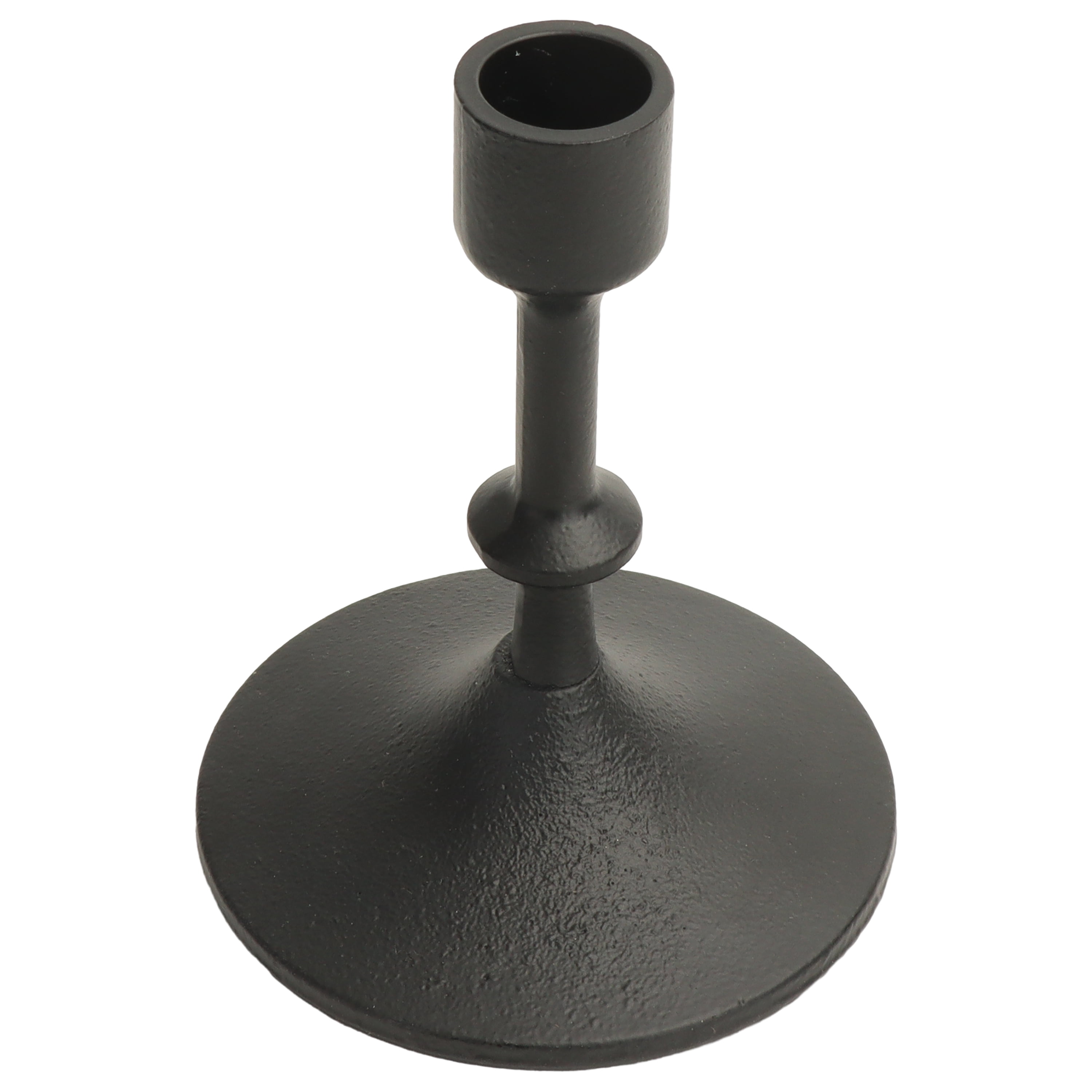 Better Homes & Gardens Black Cast Iron Metal Taper Candle Holder, 5.31 in, Medium