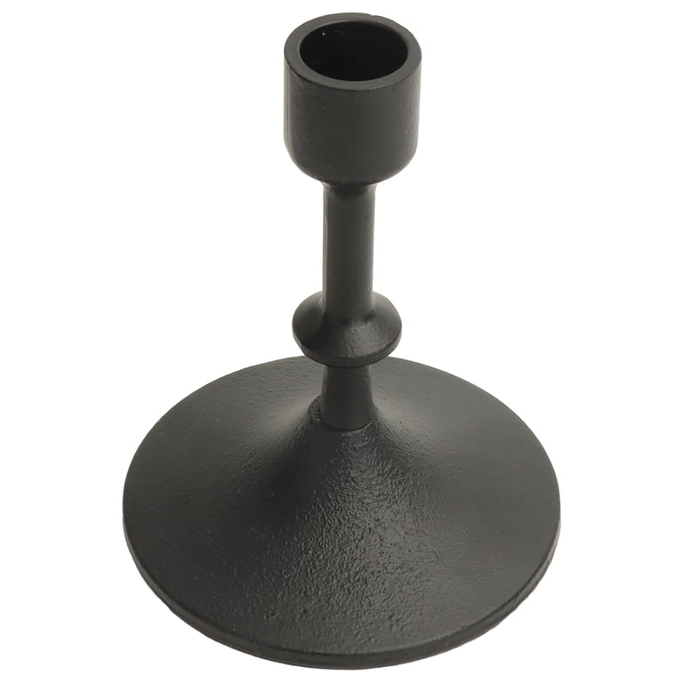 Better Homes & Gardens Black Cast Iron Taper Candle Holders, 4-Pack photo 4