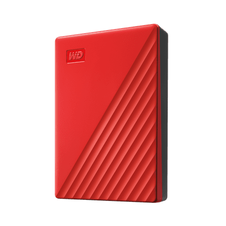 WD - My Passport 4TB External USB 3.0 Portable Hard Drive - Red