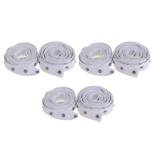 6 Yardas Botones De Blancos Cinta De Sujeción Accesorios Decorativos De Artesanías De Manualidades