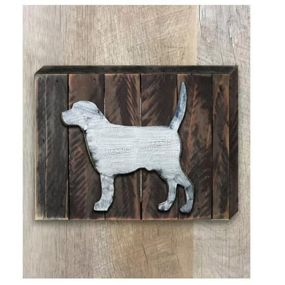 Designocracy 98123-08 Dog Art on Board Wall Decor