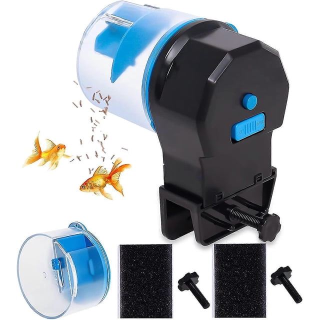 Automatic Fish Feeder, Electric Auto Fish Food Timer Dispenser For Aquarium Or Small Fish Turtle Tank, Moisture-proof Auto Feeding On Vacation & Weeke