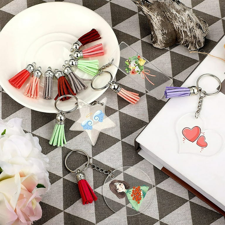 300Pcs Key Chain Rings Kit, 100Pcs Keychain Rings with Chain and