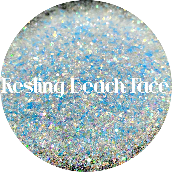 Glitter Heart Co. Glitter - High Quality Polyester Glitter- 2oz - Resting Beach Face