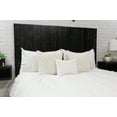 thumbnail image 2 of Barn Walls Black Headboard, Rustic Design Weathered, Solid Wood Headboard, Floating Panels, Wall Mount, Adjustable Height, Easy Assembly, Twin Size, 2 of 10