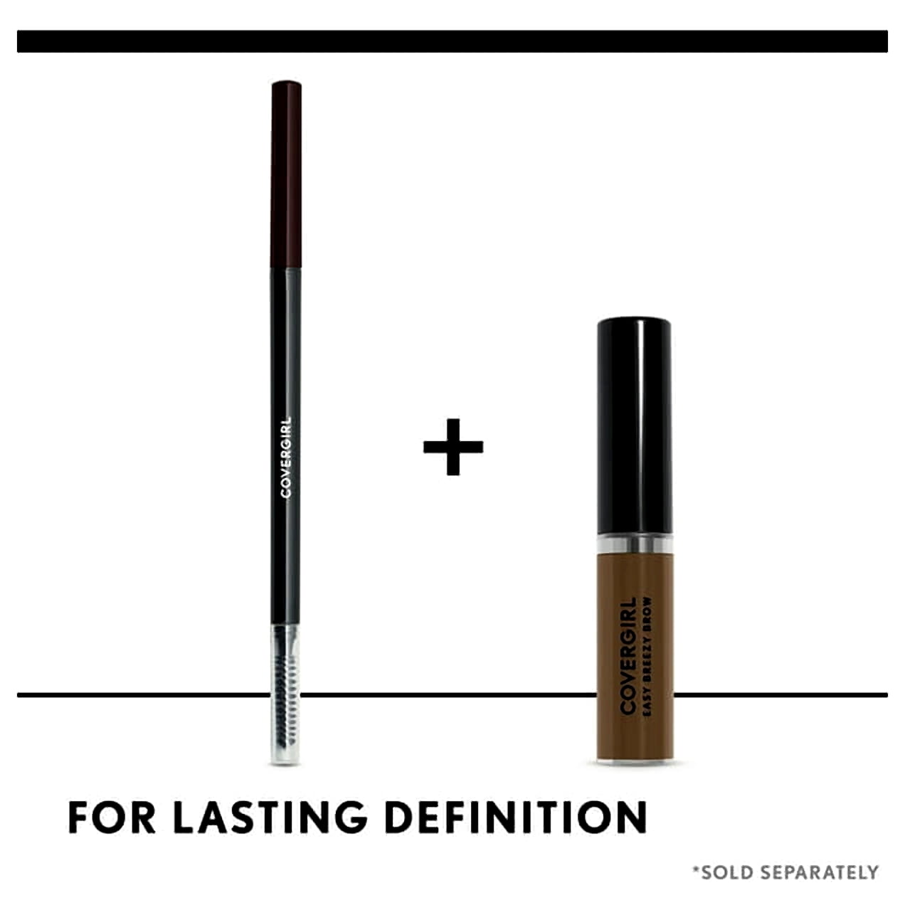 CoverGirl Easy Breezy Brow Micro-Fine + Define Pencil, Honey Brown 0.03 oz (Pack of 3)