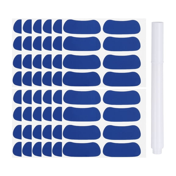 Unique Bargains Sports Eye Stickers Set with Pencil for Baseball and Softball Games Blue