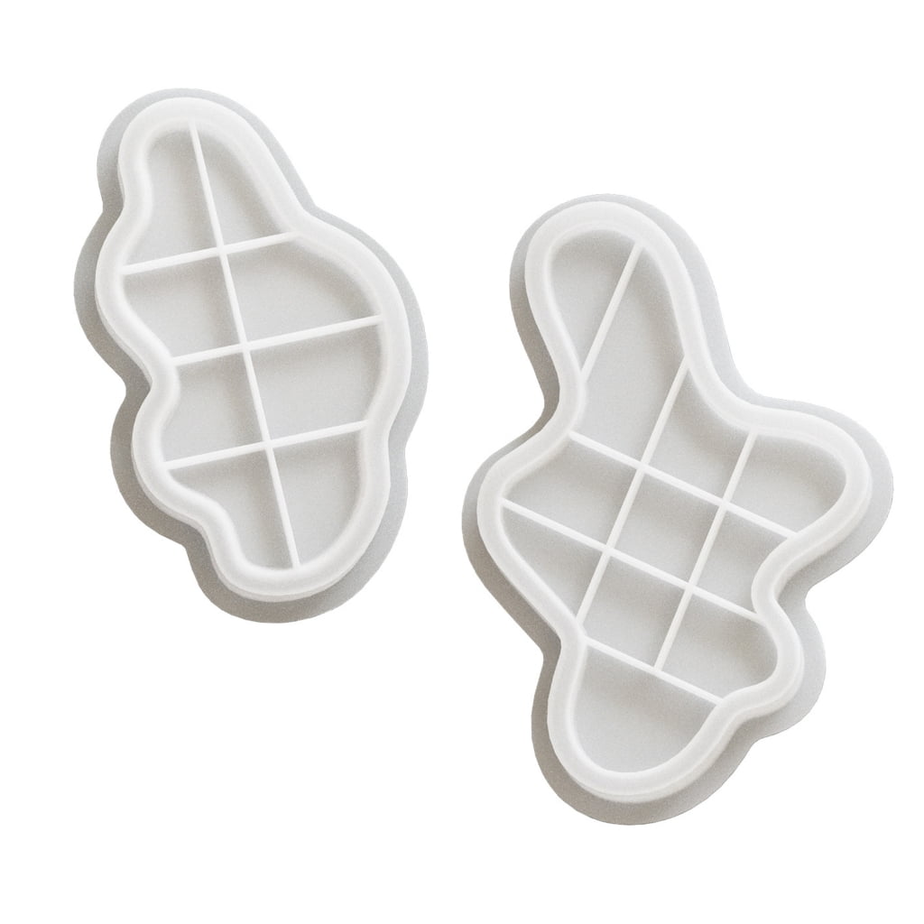 WINDLAND Stylish Resin and Concrete Tray Making with Sturdy Silicone Oval Molds