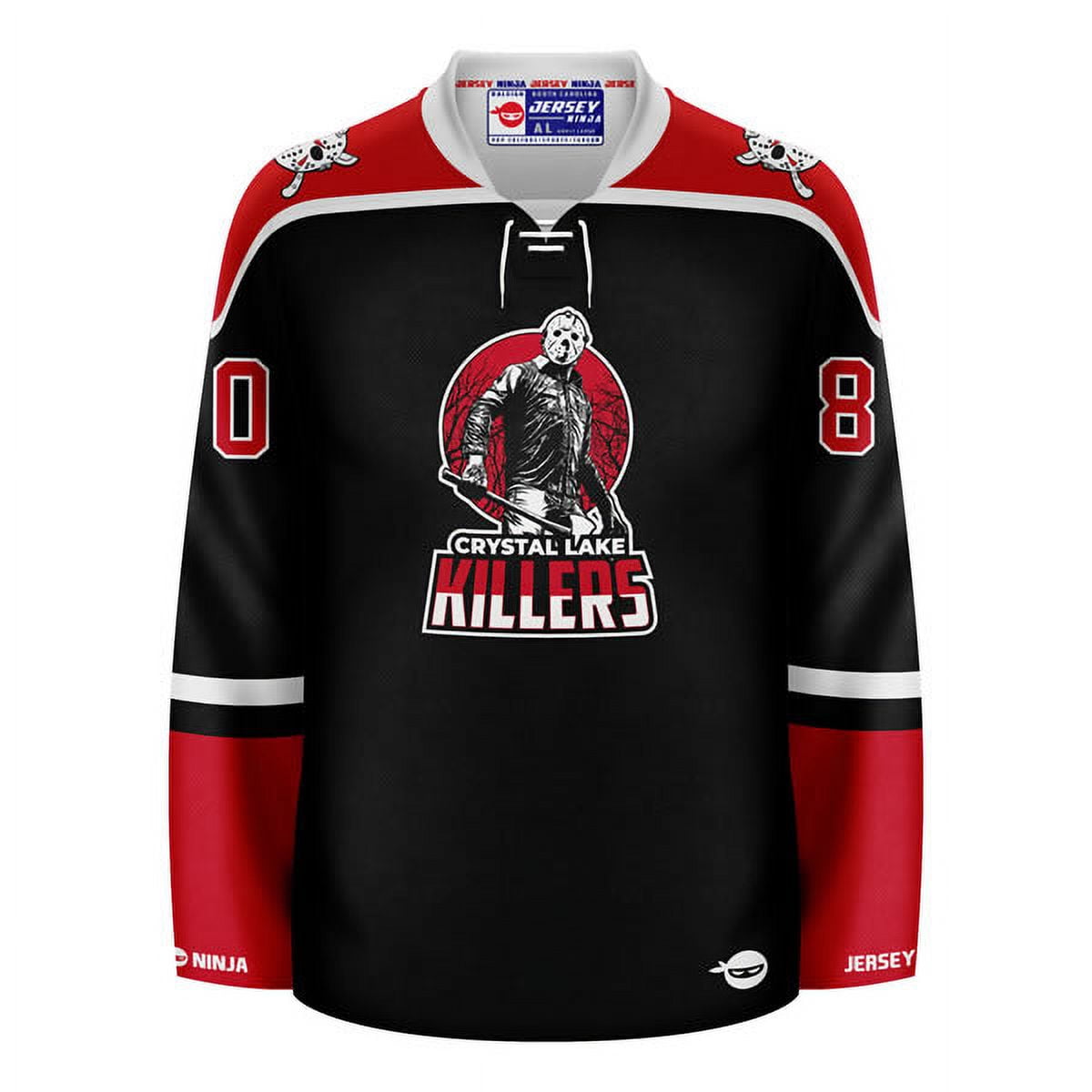 Crystal Lake Killers Jason Voorhees Hockey Jersey - Walmart.com