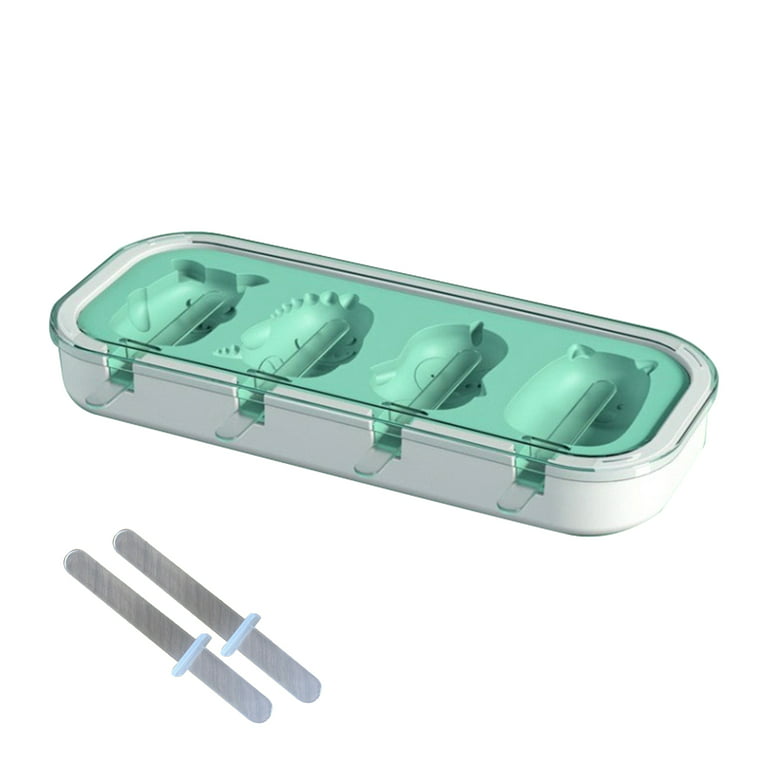 Ice Pop Mold, Flexible Silicone Freezer Molds Set of 4 Unique