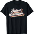 thumbnail image 1 of T-Shirt Rétro Conseiller Scolaire Reconnaissance des Enseignants - Blanc - m, 1 of 2