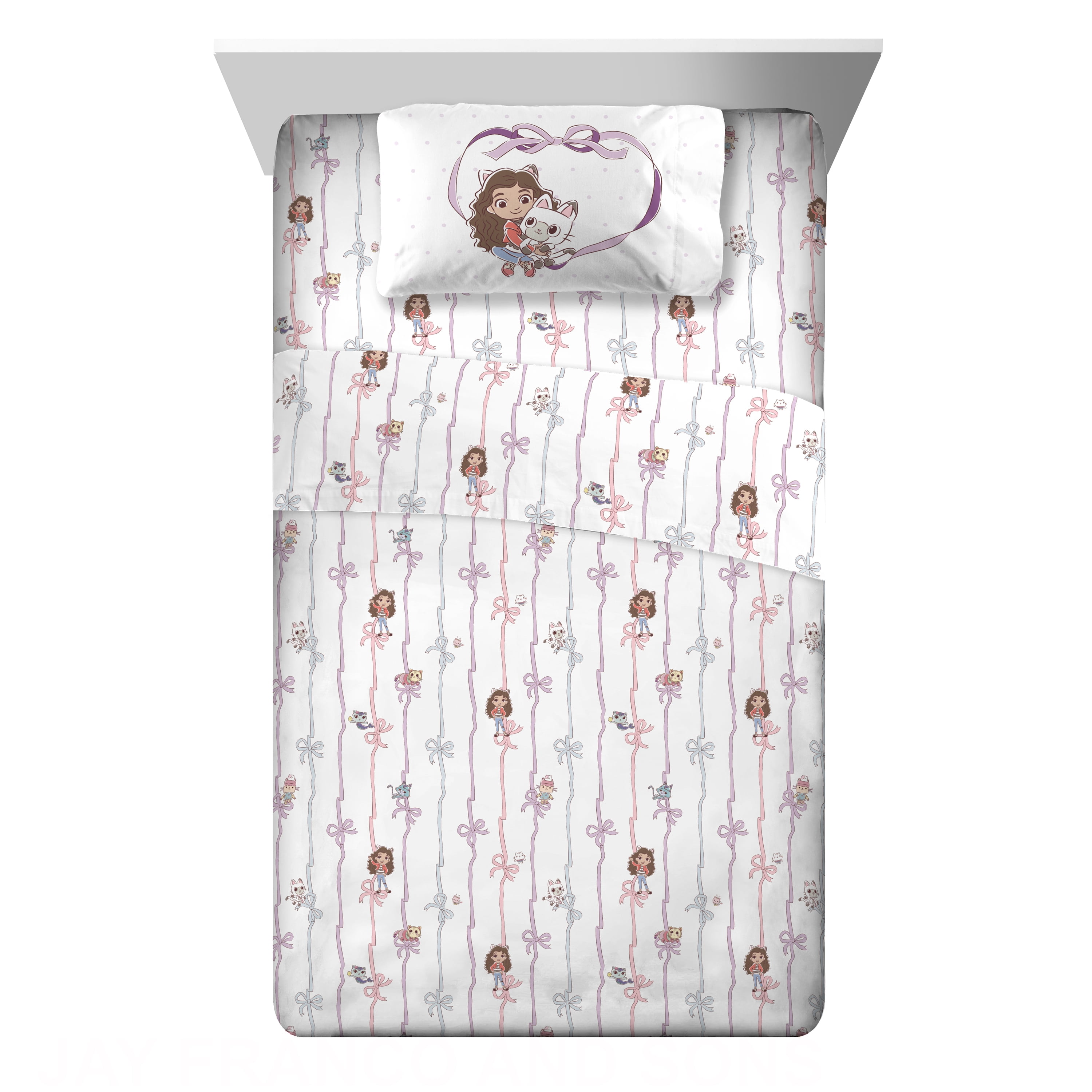 Gabby's Dollhouse Kids 4 Piece Sheet Set, Full