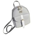 thumbnail image 1 of Mini Mochila Con Decoración De Lazo Para Mujer, Mochila De Cuero Pu, Mochila Escolar De Color Sólido Para Fiesta De Compras Eigraketly AP006182-05, 1 of 3