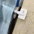 thumbnail image 2 of 4/8/12Pcs Curtain Hooks Self-adhesive Hooks Curtain Rod Hook Bracket White, 2 of 9