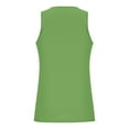 thumbnail image 4 of Wavsuf Men's Print Tank Top Sleeveless Casual Sports Crew Neck Striped Green T-shirt Tank Size XL, 4 of 4