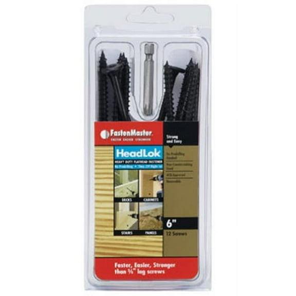 FastenMaster FMHLGM006-12 Fastenmaster 6 in. Headlok Screw - 12 Pack