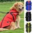 thumbnail image 2 of Medium/Large Dog Jacket With Wool Lining Warm Winter Pet Coat Waterproof French Bulldog Clothes Solid Color Labrador Vest ShopWise Round, 2 of 9