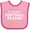 Pink and Fuchsia, variant on Inktastic It's My First Softball Season Boys or Girls Baby Bib