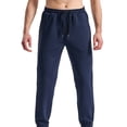 thumbnail image 1 of Men's Loose Fit Summer Workout Joggers - Cuffed Hem Plus Size Athletic Pants, 1 of 2