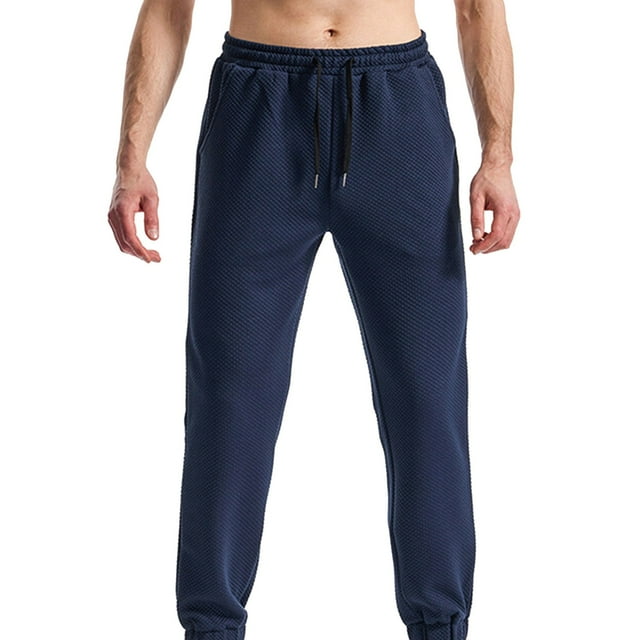 Men's Loose Fit Summer Workout Joggers - Cuffed Hem Plus Size Athletic Pants