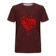 thumbnail image 4 of Camisetas de Manga Larga para Hombres, Camiseta de Manga Corta de Fitness de Impresión Del Día de San Valentín, Mezcla de Algodón Casual, 4 of 8