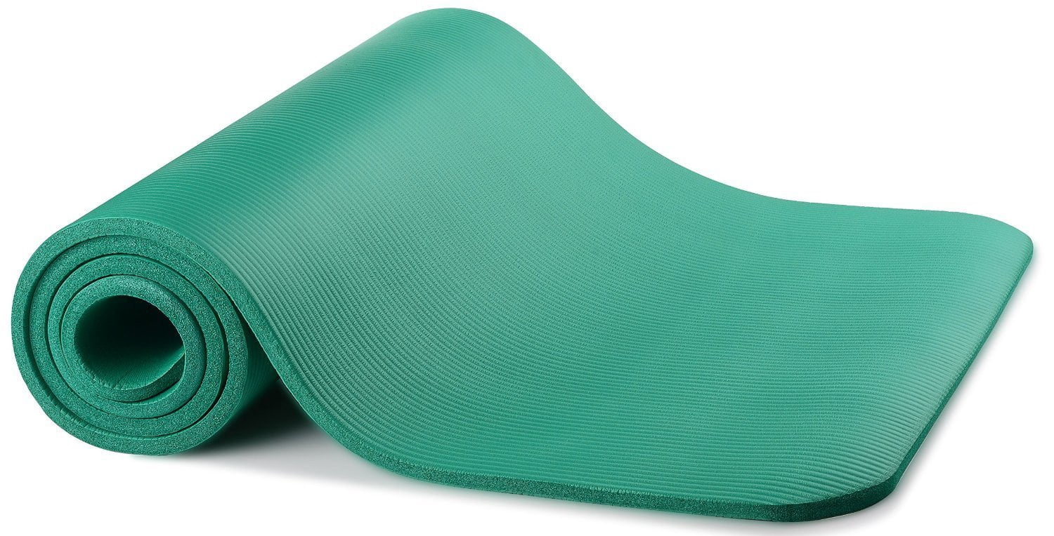 Balance From Go Yoga All Purpose Anti-Tear Exercise Yoga Mat with Carrying Strap, Green, One Size (BFGY-AP6GR)